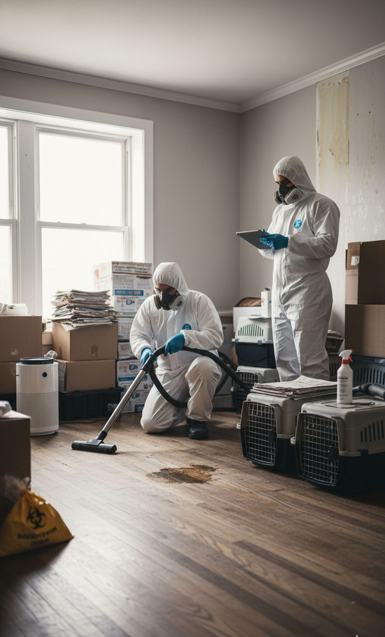 Nettoyage et décontamination en combinaison de protection