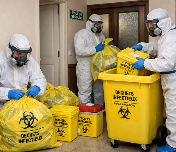 Enlèvement encombrants infectés